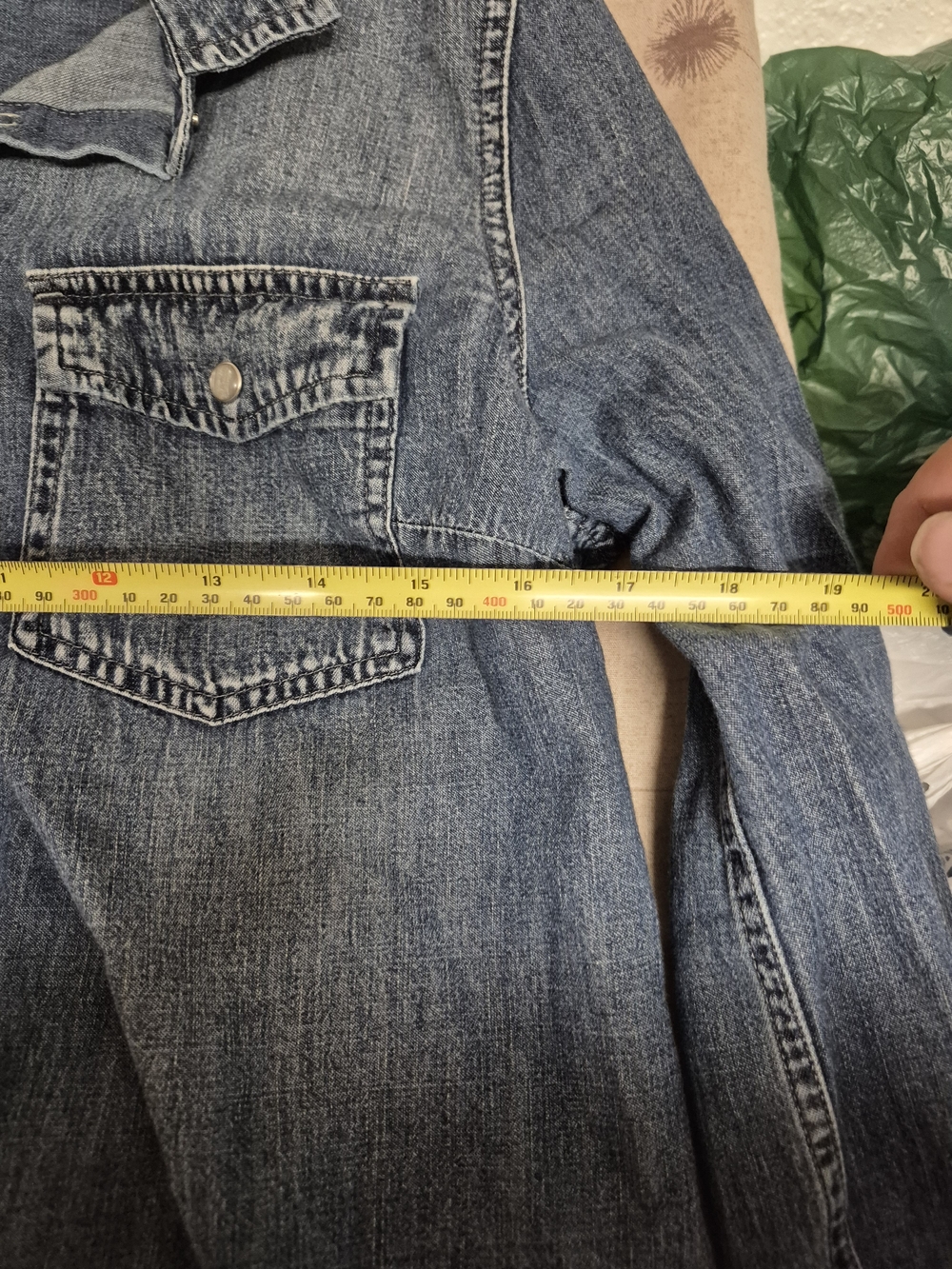 J. Crew Blue Denim Button-Front Shirt - Picture 2 of 5